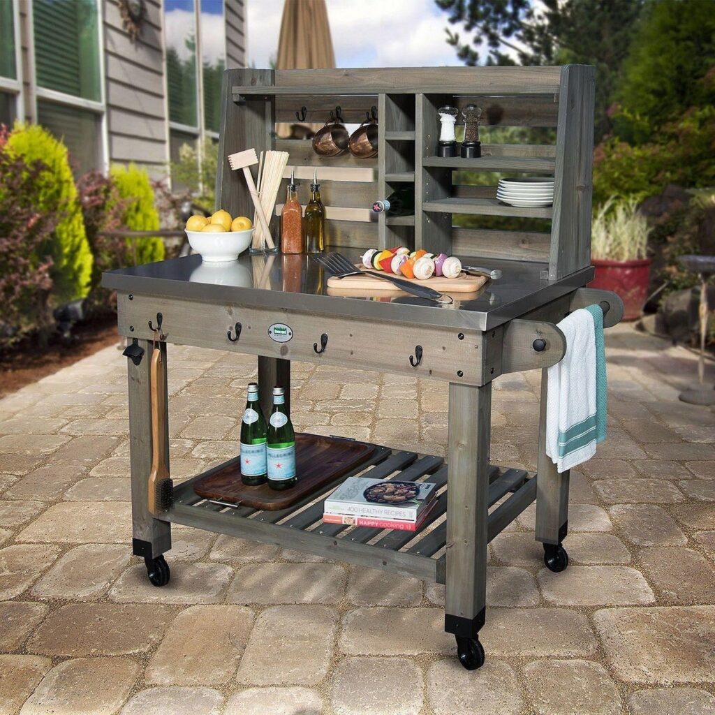 best outdoor prep tables for backyard cooking
