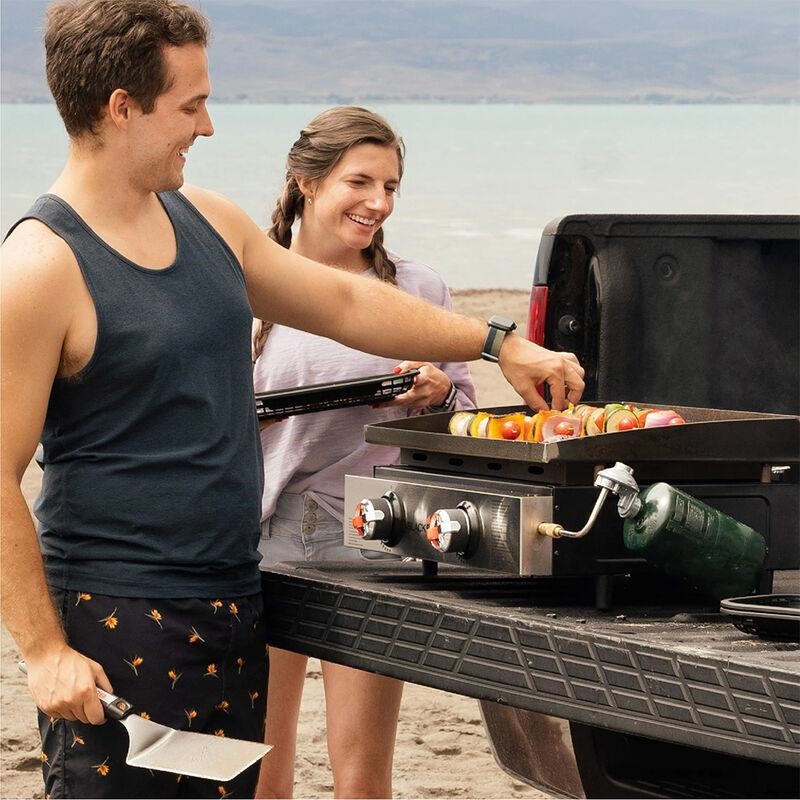 portable grill tailgating burgers and steaks