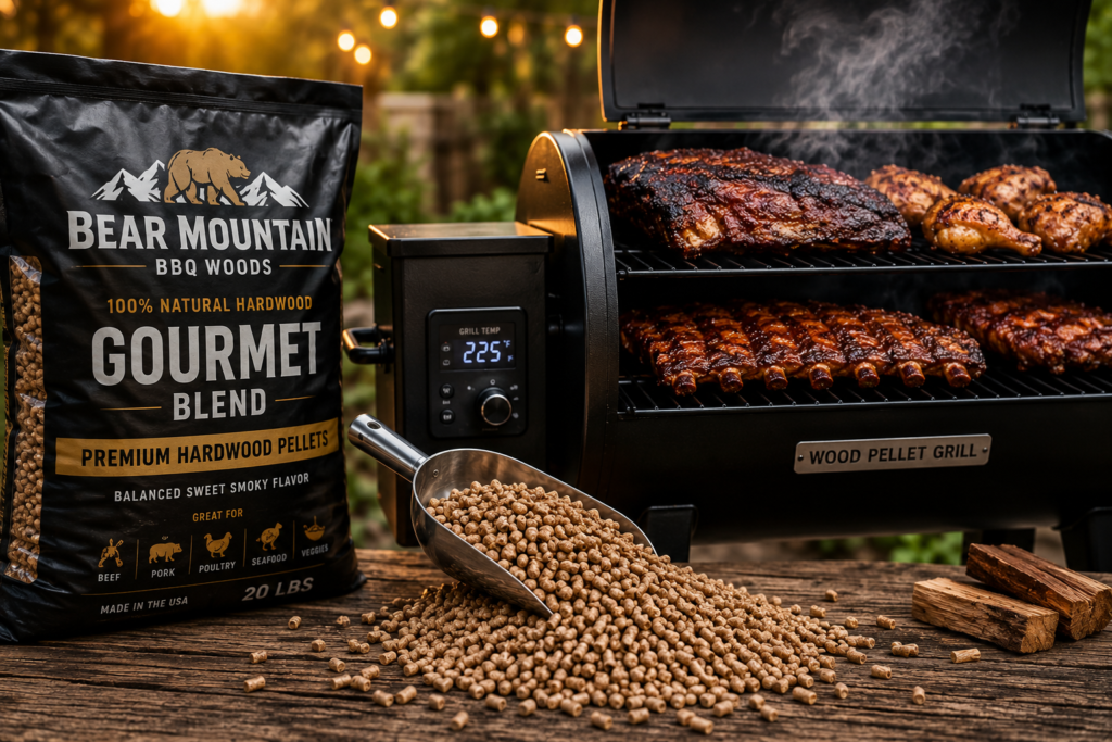Wood Pellets vs Charcoal comparison for backyard BBQ cooking